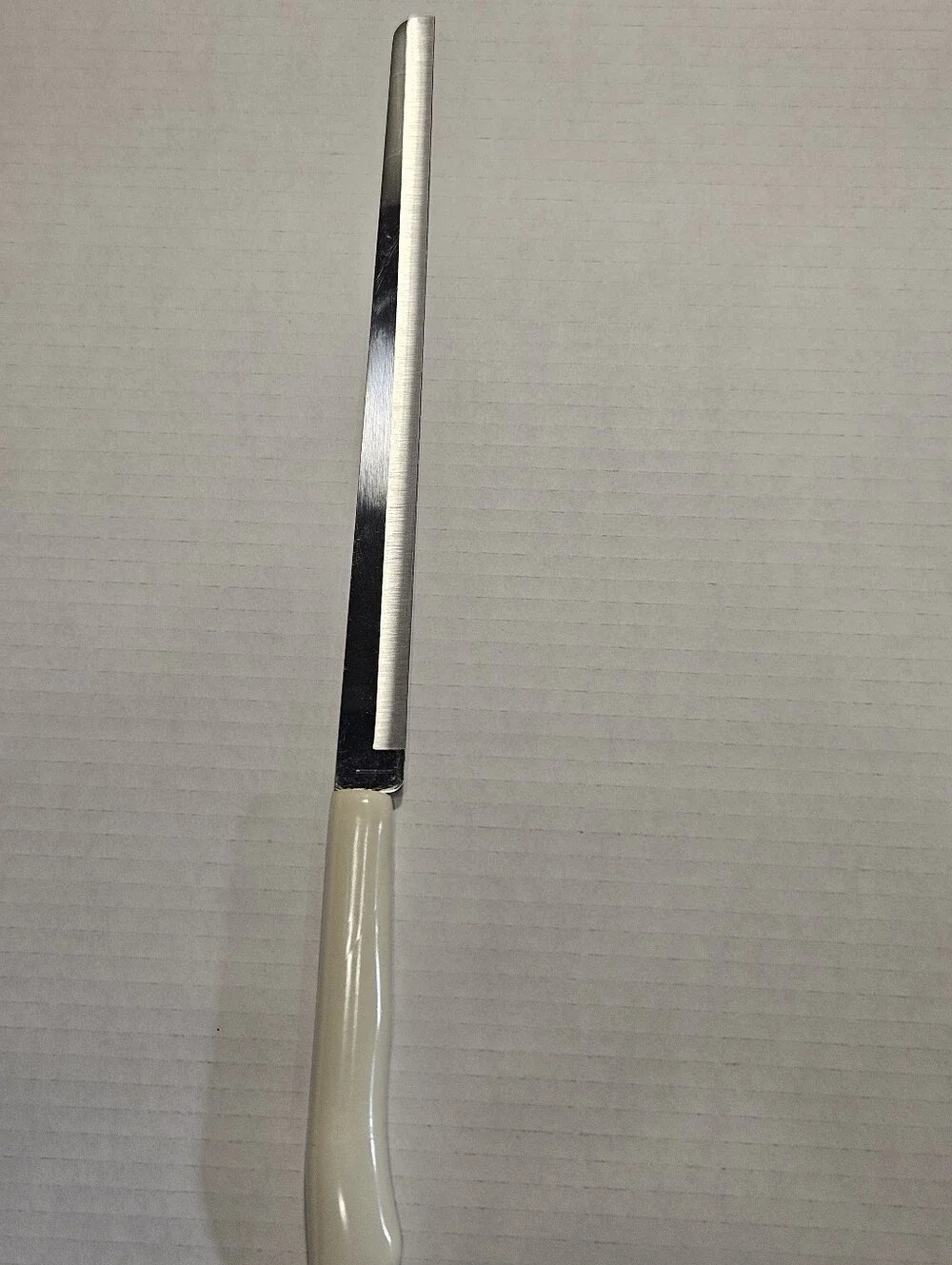 Vtg 1970s BLUE CORNFLOWER Pattern Slicing Knife Non-serrated Household Brand